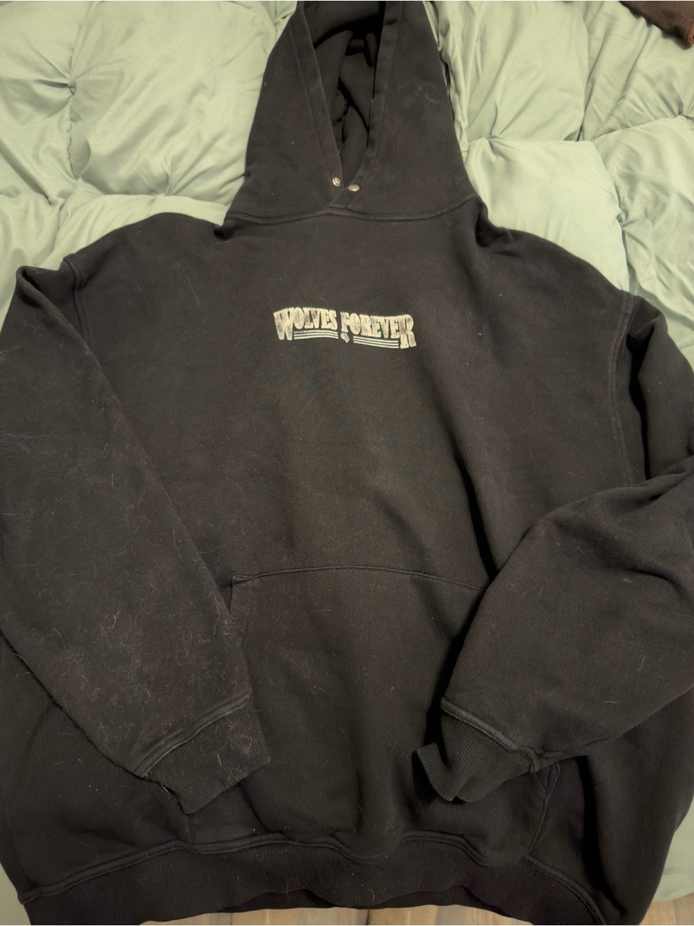 Darc Sport Black Hoodie with 'Wolves Forever' Graphic
